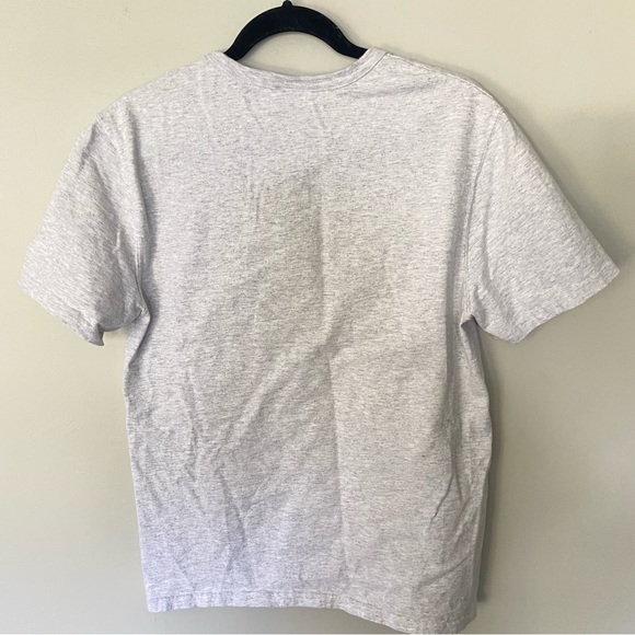 Vintage 90s Champion Logo Spell Out Tee Felt Letters-Heather Grey-Men's Size M - Picture 5 of 5